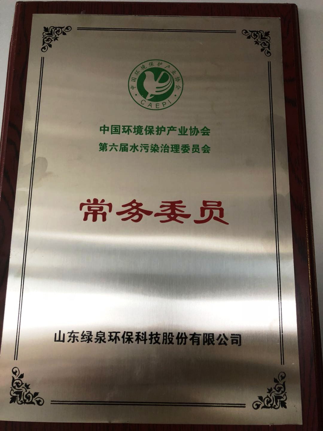 中國(guó)環(huán)境保護(hù)產(chǎn)業(yè)協(xié)會(huì)水污染治理委員會(huì)常務(wù)委員單位